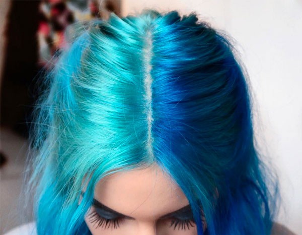 Раздельное окрашивание Split hair - что это такое