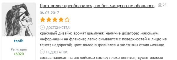 Шампунь Concept Blond Explosion Anti-Yellow отзыв