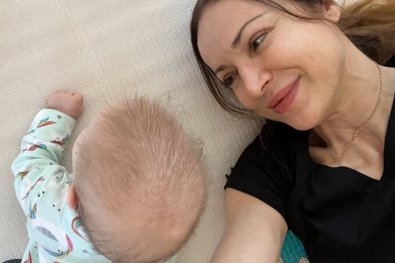 53-летняя фигуристка Маргарита Дробязко опубликовала фото с&nbsp;трехмесячным первенцем